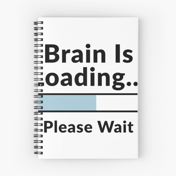 Item preview, Brain Is Loading Sticker – Funny Productivity Quote for Overthinkers, Students & Creatives designed and sold by damithez.