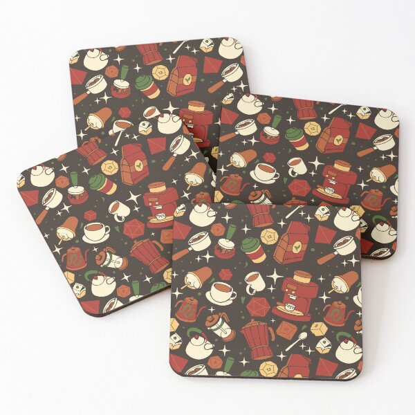 Item preview, I Heart Coffee Dice Pattern by Tobe Fonseca designed and sold by Tobe Fonseca®.