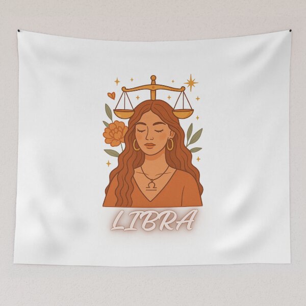 Item preview, Libra Zodiac Sign – Elegant & Balanced Astrology Art designed and sold by VeroChaos.