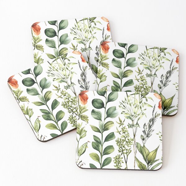 Item preview, Patterns Botanical Leaves – Watercolor Nature-Inspired Art Print designed and sold by soulfulpalette.