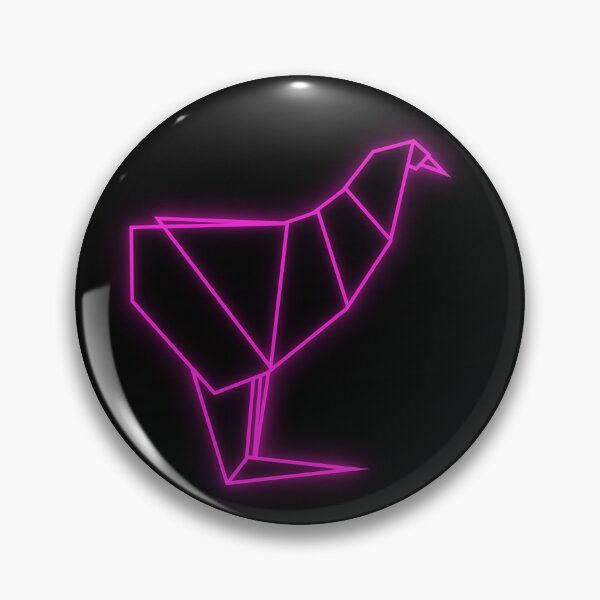 Item preview, Blade Runner Neon Purple Chicken Origami designed and sold by Power Up Prints.