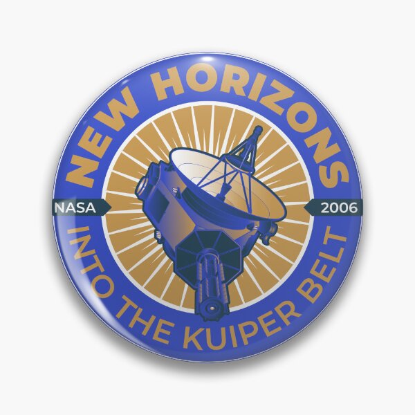 Item preview, New Horizons Spacecraft. NASA 2006. Into the Kuiper Belt. Commemorative Badge designed and sold by BGALAXY.