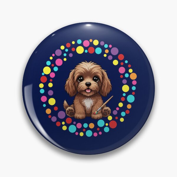 Item preview, Celebrate Dot Day with My Cockapoo – Colorful Dog Art designed and sold by The Real Life Symphony.