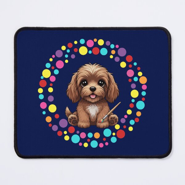 Item preview, Celebrate Dot Day with My Cockapoo – Colorful Dog Art designed and sold by The Real Life Symphony.