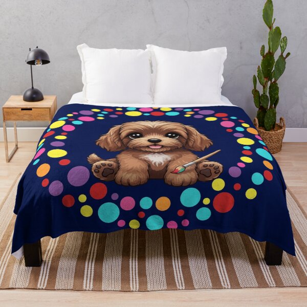Item preview, Celebrate Dot Day with My Cockapoo – Colorful Dog Art designed and sold by The Real Life Symphony.