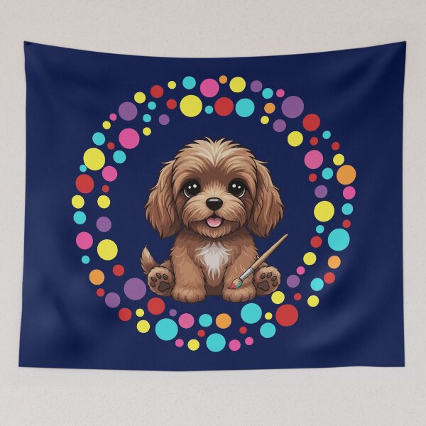 Item preview, Celebrate Dot Day with My Cockapoo – Colorful Dog Art designed and sold by The Real Life Symphony.