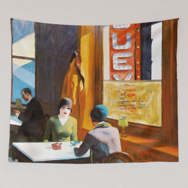 Aperçu de l'œuvre Chop suey 1929 Edward Hopper créée et vendue par TeeARTHY.