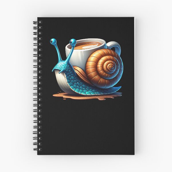Item preview, Cool snail with coffee cup on the snail shell designed and sold by ReneMM.