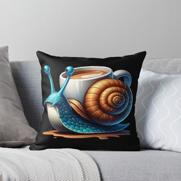 Item preview, Cool snail with coffee cup on the snail shell designed and sold by ReneMM.