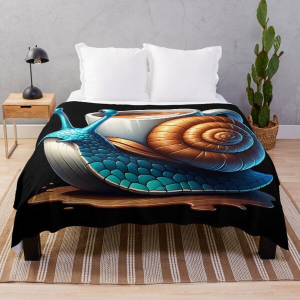 Item preview, Cool snail with coffee cup on the snail shell designed and sold by ReneMM.