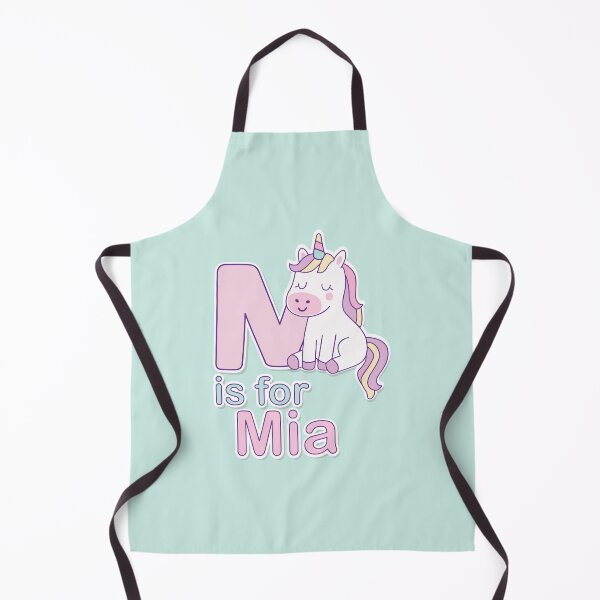 Item preview, M is for Mia – Cute Unicorn Alphabet Poster for Kids designed and sold by FilizDesigner.