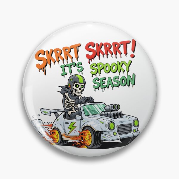 Item preview, Skeleton Speed Demon Halloween Car Racing Spooky Season Digital Art designed and sold by AnnDesignStudio.