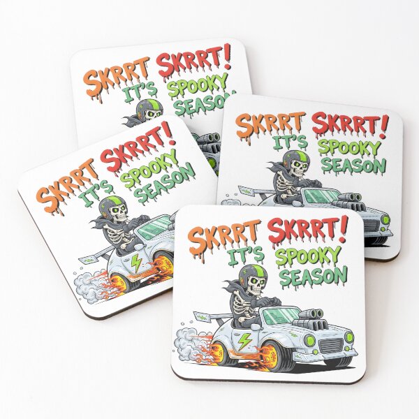 Item preview, Skeleton Speed Demon Halloween Car Racing Spooky Season Digital Art designed and sold by AnnDesignStudio.
