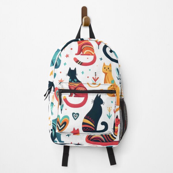 Item preview, Colorful Cats Pattern — Playful & Whimsical Feline Design designed and sold by Coffee Lifestyle.