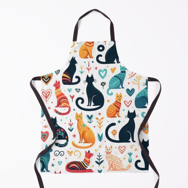 Item preview, Colorful Cats Pattern — Playful & Whimsical Feline Design designed and sold by Coffee Lifestyle.