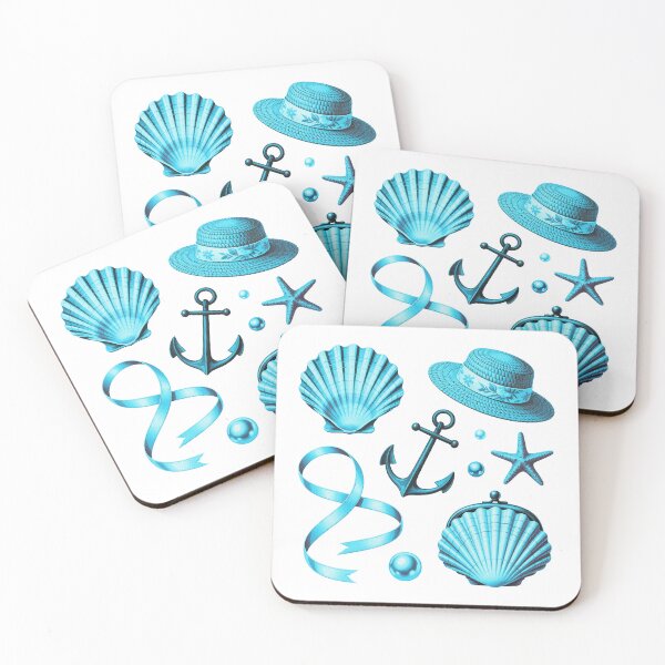 Item preview, Coastal Coquette Blue Gradient designed and sold by PietrzakDesign.