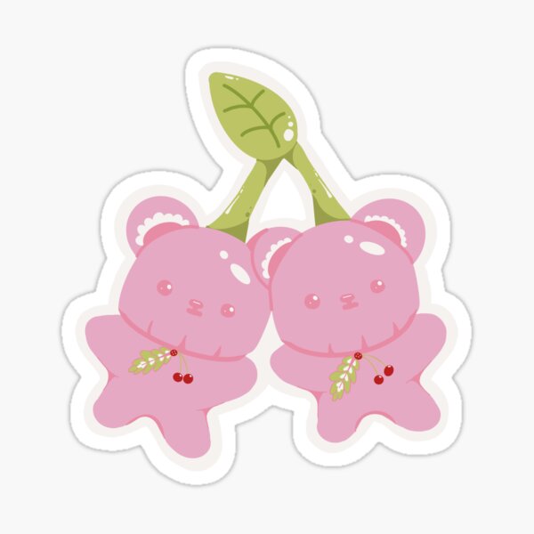 Item preview, Pink Cherry Bears designed and sold by StickyBun Art.