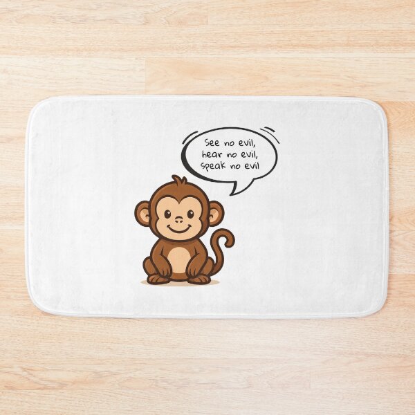 Item preview, Wise Monkey: See No Evil, Hear No Evil Speak No Evil designed and sold by Design Piggy  Bank.