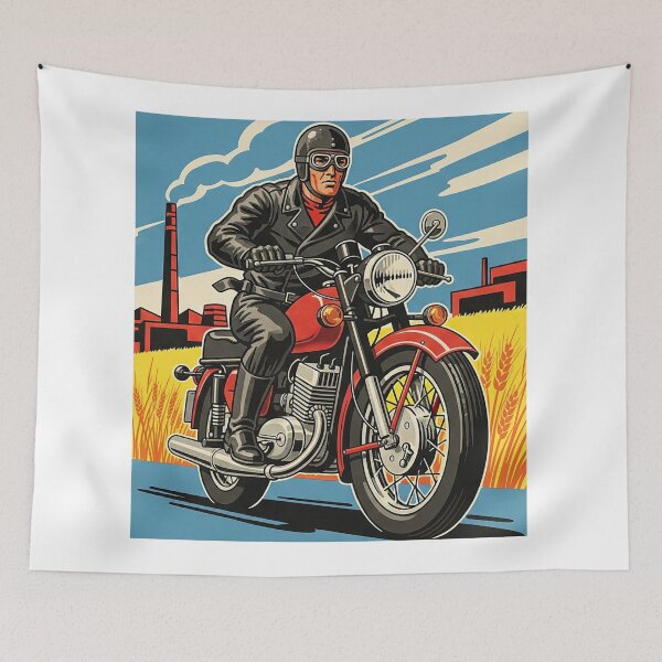 Item preview, Motorcycling poster GDR designed and sold by hhh-art.