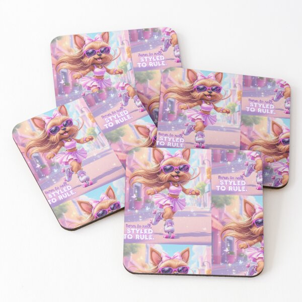 Item preview, Glam Yorkie Diva on Rollers – Born to Rule designed and sold by NoraCo.