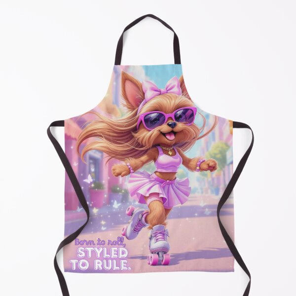 Item preview, Glam Yorkie Diva on Rollers – Born to Rule designed and sold by NoraCo.