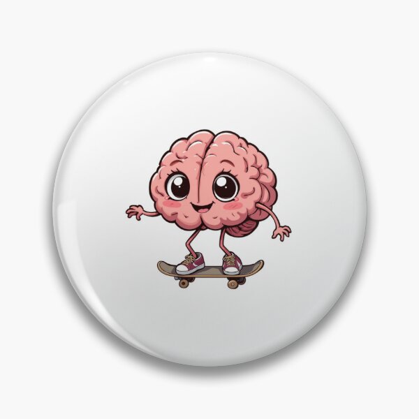Item preview,  Brain Teaser- Skateboarding Brain: Fun & Quirky  designed and sold by wellie-chic.