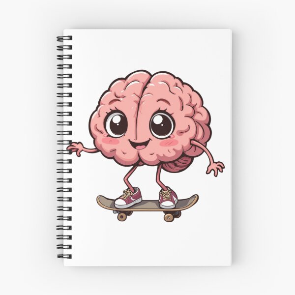 Item preview,  Brain Teaser- Skateboarding Brain: Fun & Quirky  designed and sold by wellie-chic.