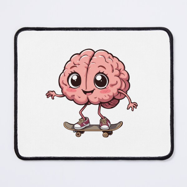 Item preview, Brain Teaser- Skateboarding Brain: Fun & Quirky designed and sold by wellie-chic.