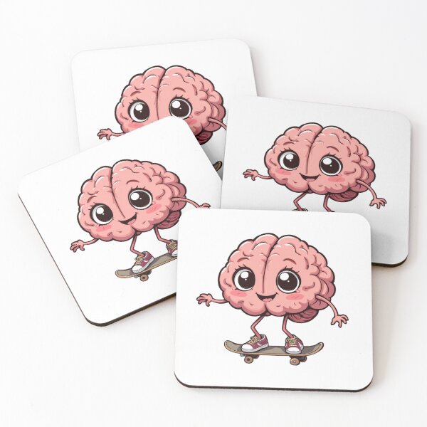 Item preview,  Brain Teaser- Skateboarding Brain: Fun & Quirky  designed and sold by wellie-chic.