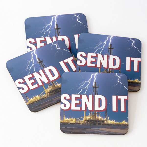 Item preview, SEND IT – Oilfield Lightning Strike Design designed and sold by PatriotFlash.