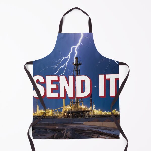 Item preview, SEND IT – Oilfield Lightning Strike Design designed and sold by PatriotFlash.