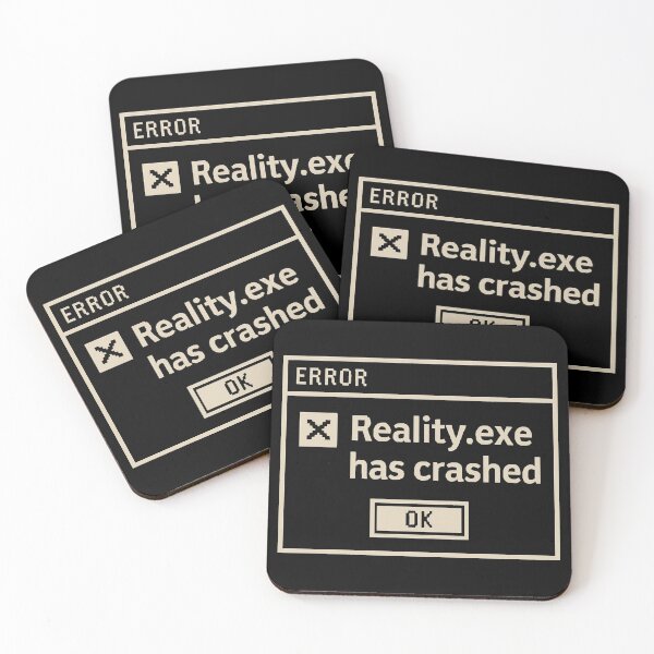 Item preview, Reality Has Crashed designed and sold by NotForMoney.