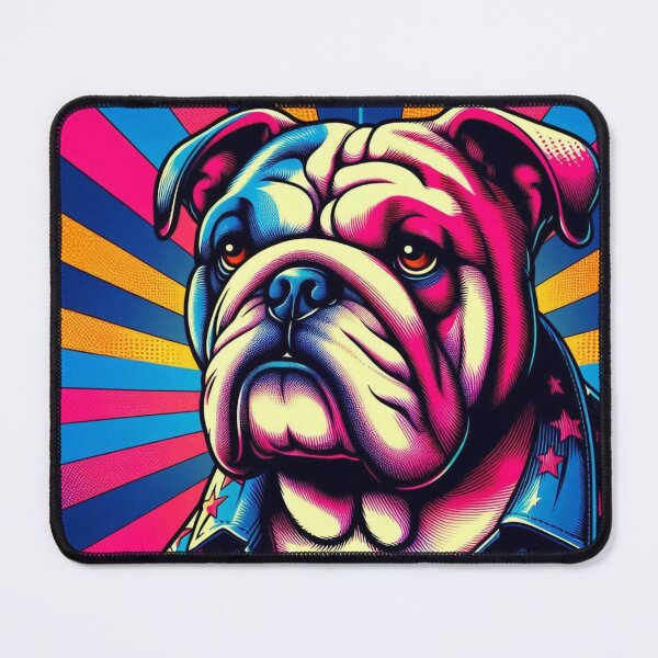 Item preview, Colorful cute buldog designed and sold by Dogandesighn.