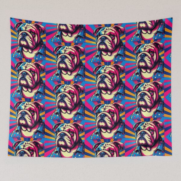 Item preview, Bulldog colorido y lindo designed and sold by Dogandesighn.