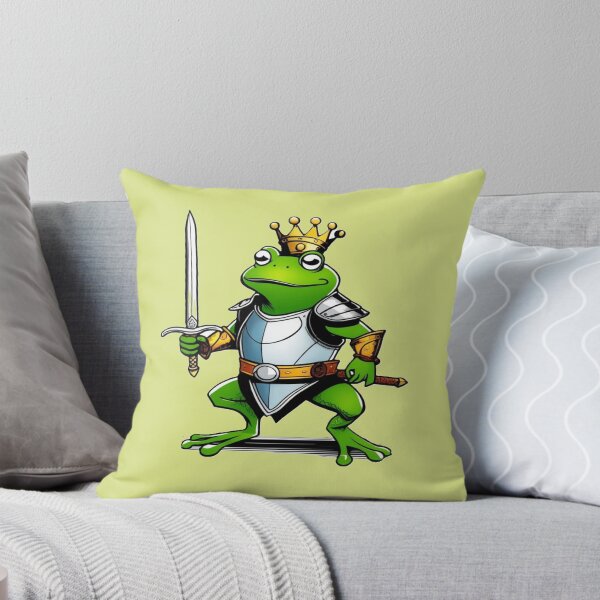 Item preview, Frog Knight in Armor with Sword and Crown designed and sold by OxiSkor.
