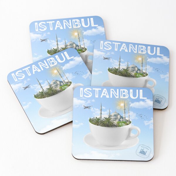 Item preview, Istanbul in a Teacup – Ottoman Skyline Art Water Bottle | Turkish Culture Gift designed and sold by Yuli Club.