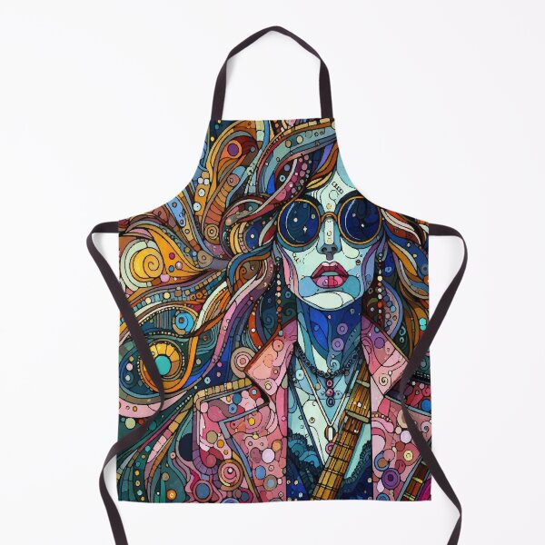 Item preview, Dolled Up Orbiting Dreams — Expressive Cosmic Girl Pop Art Print designed and sold by  Ojo de Lilith.