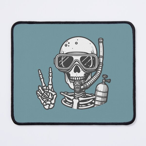 Item preview, Scuba Diving Skeleton designed and sold by CreepyCornerArt.