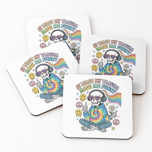 Item preview, At Least My Trauma Made Me Funny, Mental Health, PTSD, Sarcastic Anxiety, Funny Skeleton, Gift For LGBT designed and sold by Orvista.