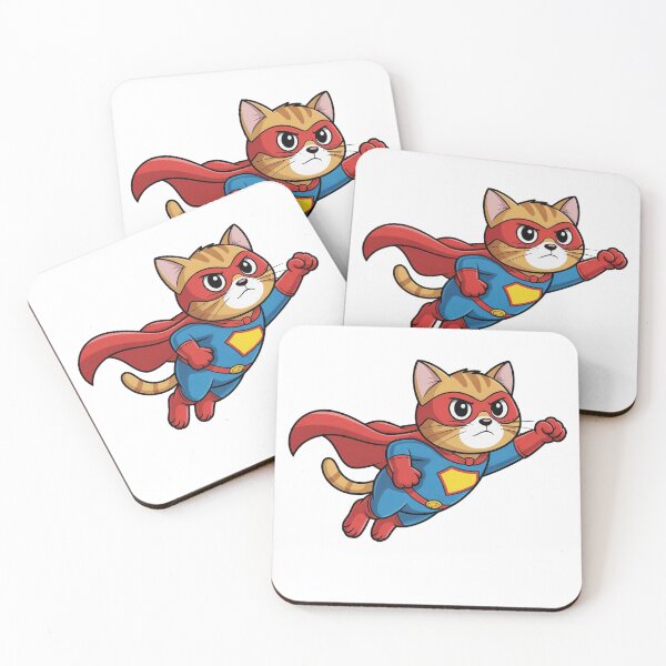 Item preview, Superhero Cat Comic Cartoon designed and sold by PietrzakDesign.