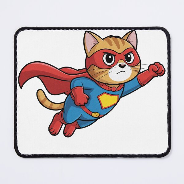 Item preview, Superhero Cat Comic Cartoon designed and sold by PietrzakDesign.
