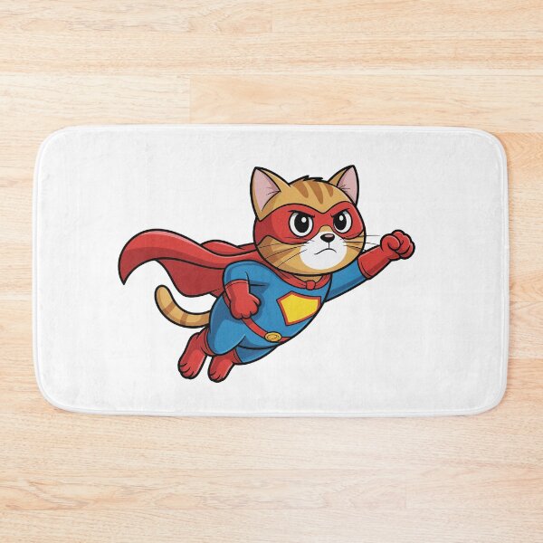 Item preview, Superhero Cat Comic Cartoon designed and sold by PietrzakDesign.