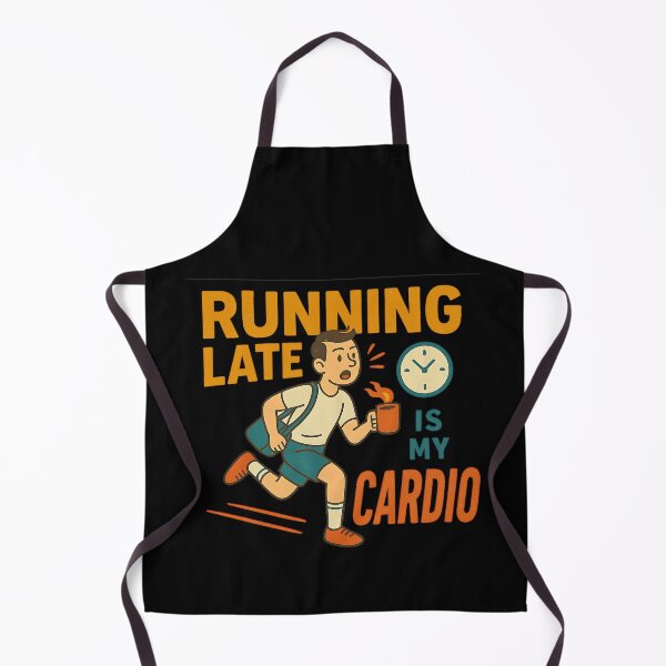 Item preview, Running Late Is My Cardio – Funny Retro Commuter Design designed and sold by ArcadiaSilence.