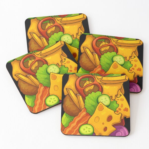 Item preview, Ultimate Stacked Burger Cartoon Art designed and sold by AgAndOl.