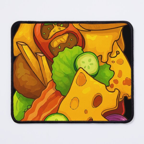 Item preview, Ultimate Stacked Burger Cartoon Art designed and sold by AgAndOl.