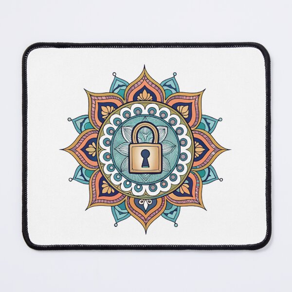 Item preview, Mandala with padlock designed and sold by Lucky 777.