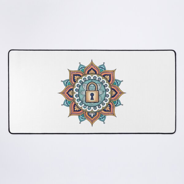 Item preview, Mandala with padlock designed and sold by Lucky 777.