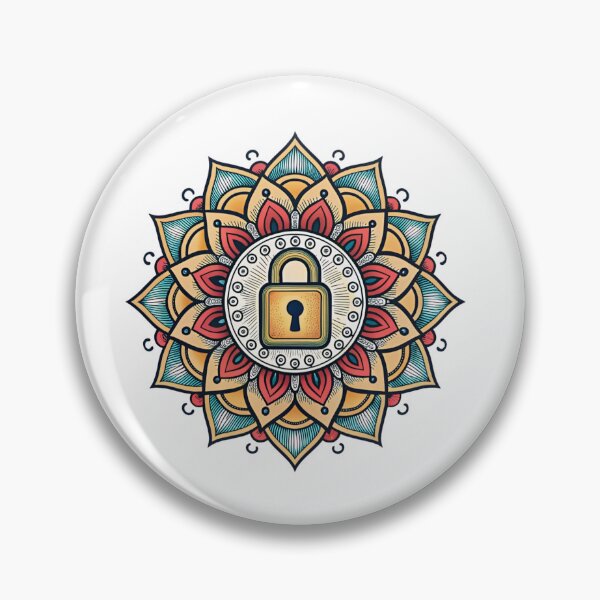 Item preview, Mandala with padlock designed and sold by Lucky 777.