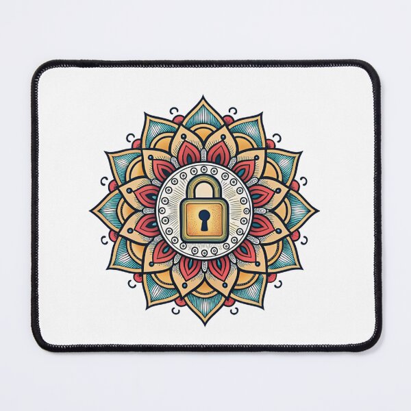 Item preview, Mandala with padlock designed and sold by Lucky 777.