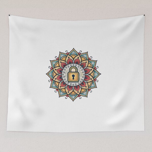 Item preview, Mandala with padlock designed and sold by Lucky 777.